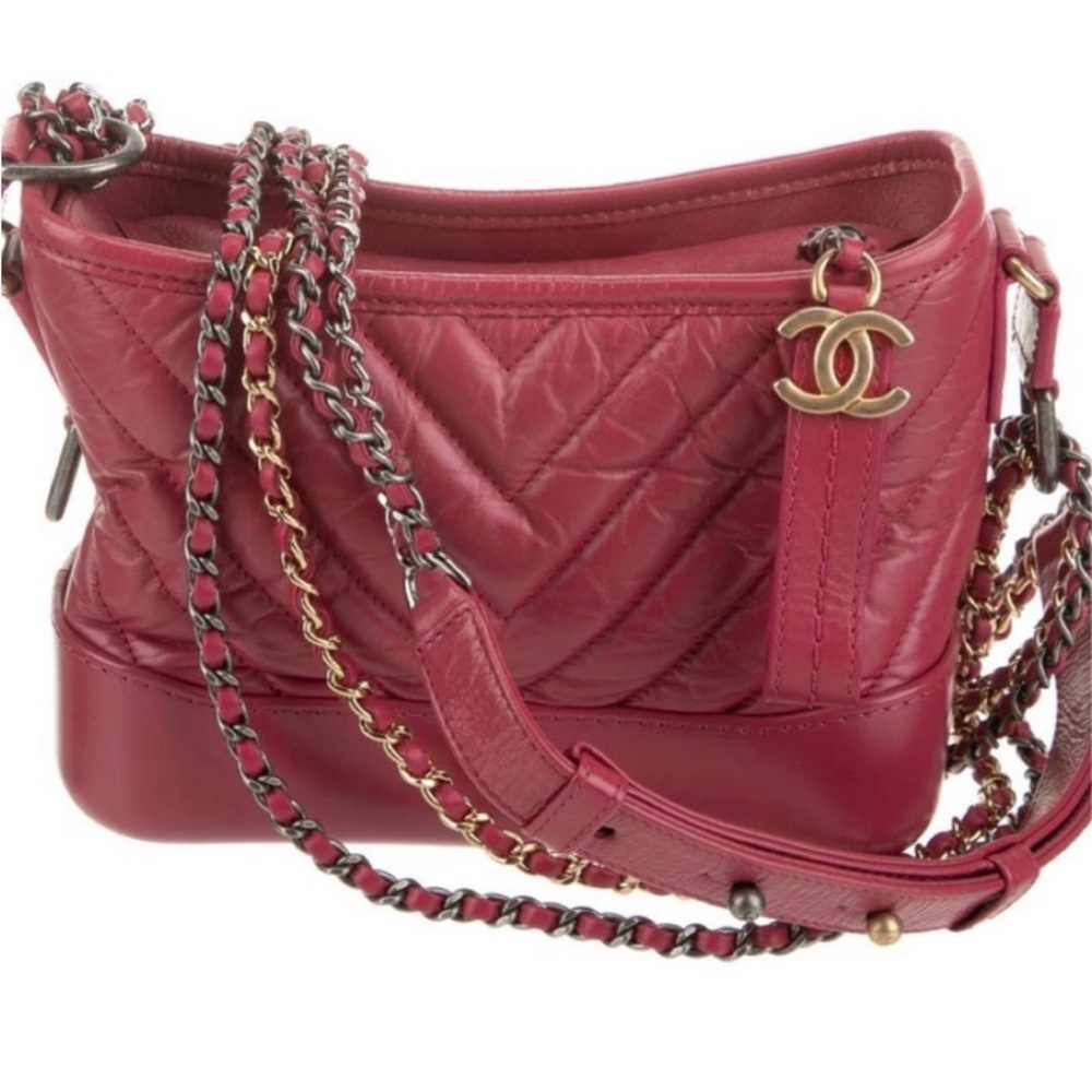 Chanel Gabrielle Pink Quilted Hobo Bag (small)